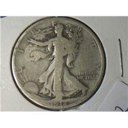 1918-S VF WALKING LIBERTY 1/2 DOLLAR