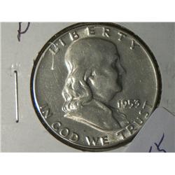 1953-P MS-63 BEN FRANKLIN 1/2 DOLLAR