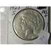 Image 2 : 1923-S AU + PEACE DOLLAR