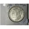 Image 2 : 1891-P BU MORGAN DOLLAR