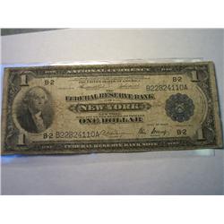 1918  FINE LARGE $1.00 NOTE