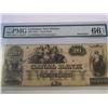 1850's PMG-66 LARGE $20.00 NOTE