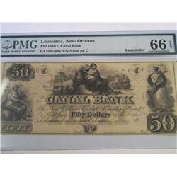 1850's PMG-66 LARGE $50.00 NOTE