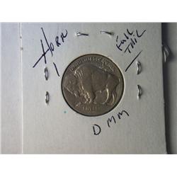 1913-D XF TYPE 1 BUFFALO NICKEL 