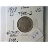 Image 2 : 1913-D VG TYPE 2 BUFFALO NICKEL