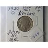 Image 2 : 1920-D AU + BUFFALO NICKEL
