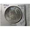 Image 1 : 1922-P PEACE DOLLAR