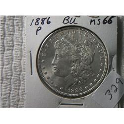 1886-P MORGAN DOLLAR