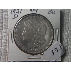 1921-D MORGAN DOLLAR