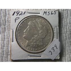 1921-P MORGAN DOLLAR