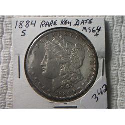 1884-S MORGAN DOLLAR