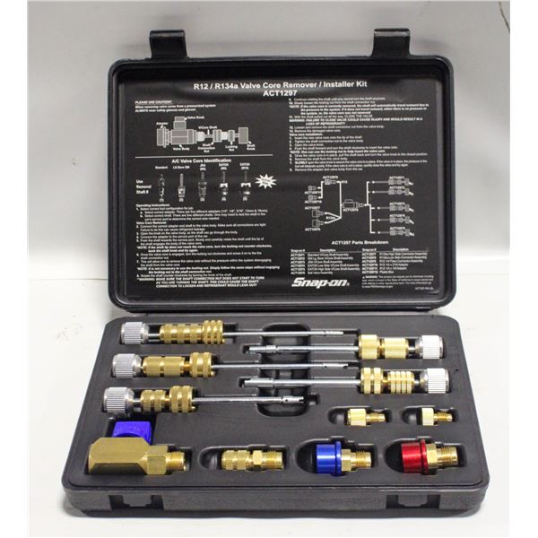 SNAP-ON ACT1297 R12/R134A MASTER KIT, VALVE CORE