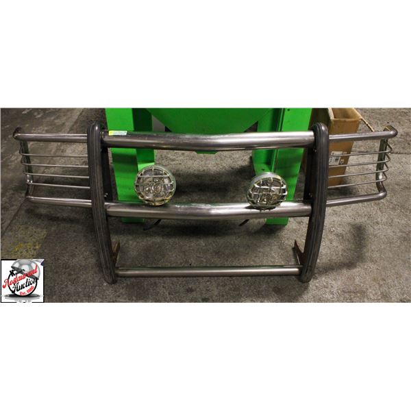 GMC SIERRA / CHEVEROLET CHROME TUBE BRUSH GUARD