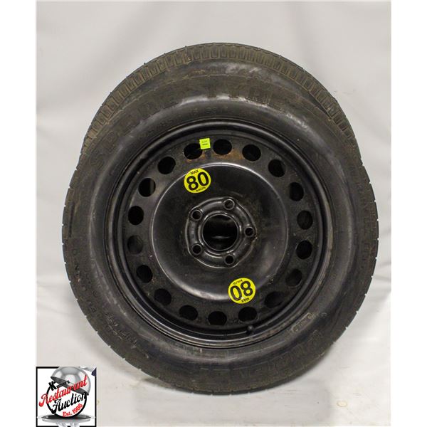 LOT OF 2 ASSORTED SPARE TIRES