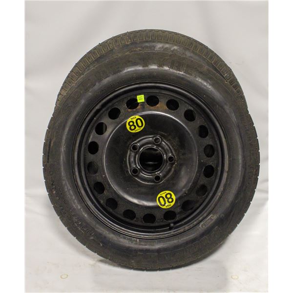 LOT OF 2 ASSORTED SPARE TIRES
