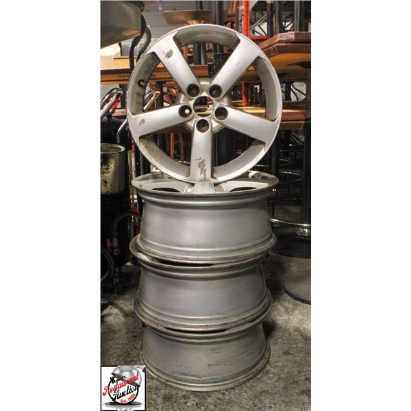 SAAB 17" X 7" WHEELS, 5X110MM PCD