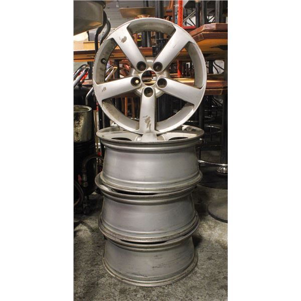 SAAB 17" X 7" WHEELS, 5X110MM PCD