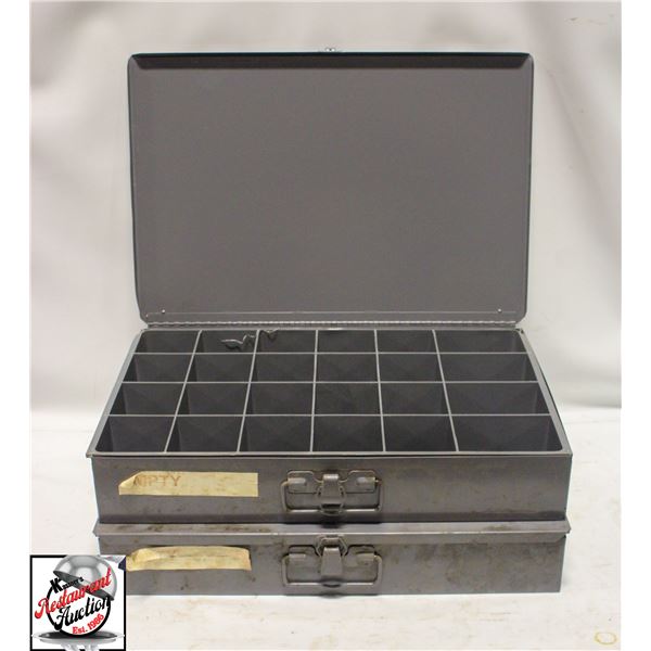 2 EMPTY PARTS ORGANIZER KITS