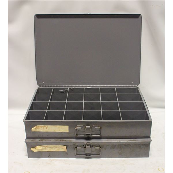 2 EMPTY PARTS ORGANIZER KITS