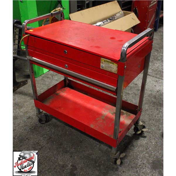 RED MOBILE TOOL CART