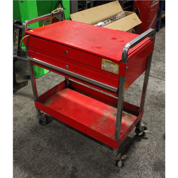 RED MOBILE TOOL CART