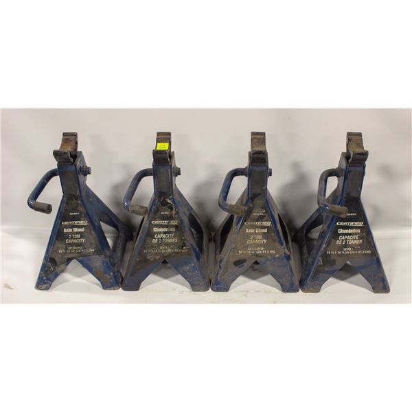 LOT OF 4 CERTIFIED 2 TON JACK STANDS