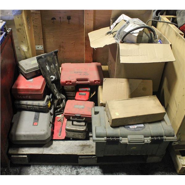 PALLET OF ASSORTED IMCOMPLETE TOOL KITS