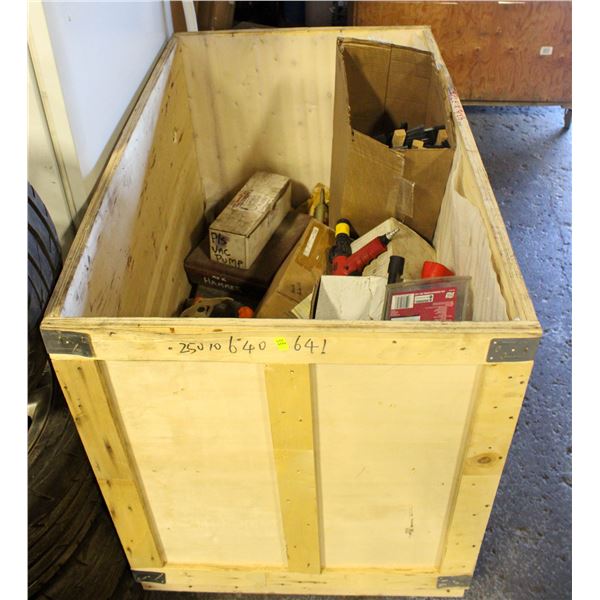CRATE OF ASSORTED INCOMPLETE TOOLS