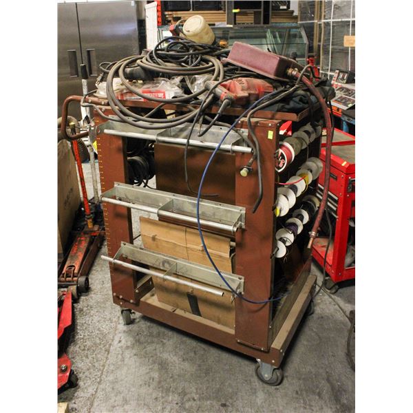 LAWSON ELECTRICAL WIRE RACK CART