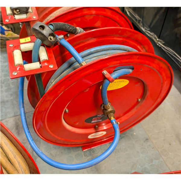 WALL MOUNT HOSE REEL W/ AIR HOSE