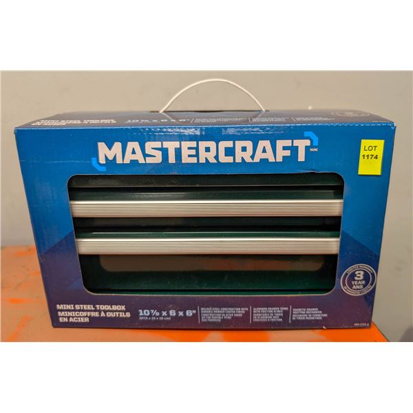 NEW MASTERCRAFT MINI STEEL TOOLBOX