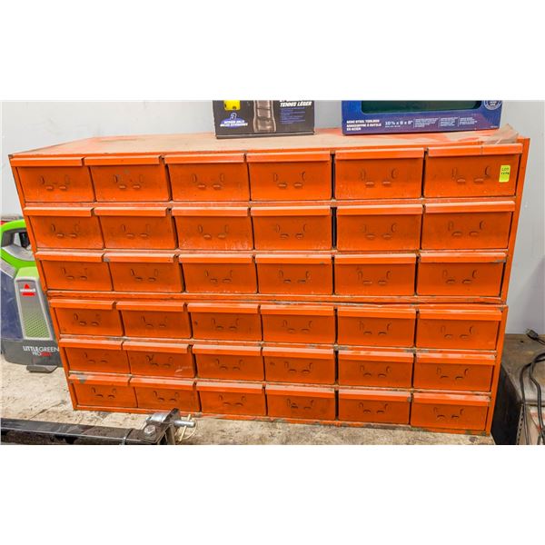 LOT OF 2 ORANGE PARTS ORGANIZERS