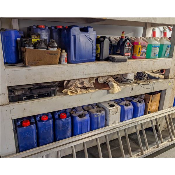 LOWER CONTENTS OF TWO WORK BENCHES