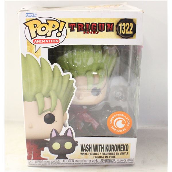 FUNKO POP TRIGUN VASH WITH KURONEKO NO. 1322