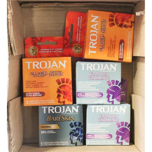5PKS TROJAN CONDOMS (ALL GOOD EXPIRY DATES)