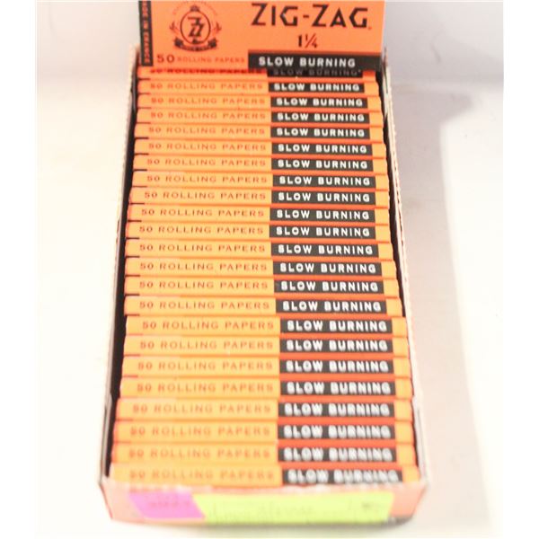 RETAIL BOX 25PKS ZIG-ZAG 1-1/4 SLOW BURNING