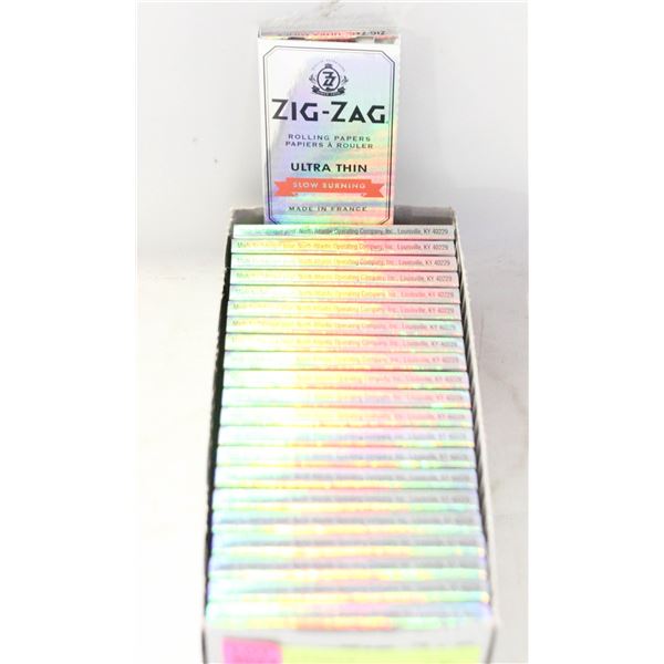 RETAIL BOX 22PKS ZIG-ZAG ROLLING PAPERS ULTRA THIN