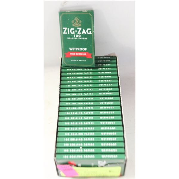 RETAIL BOX 23PKS ZIG-ZAG ROLLING PAPERS WETPROOF