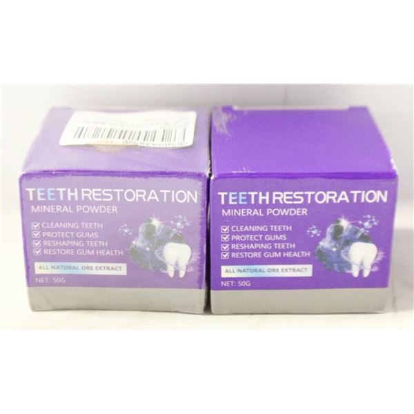 2 NEW - 1 SEALED TEETH RESTORATION MINERAL