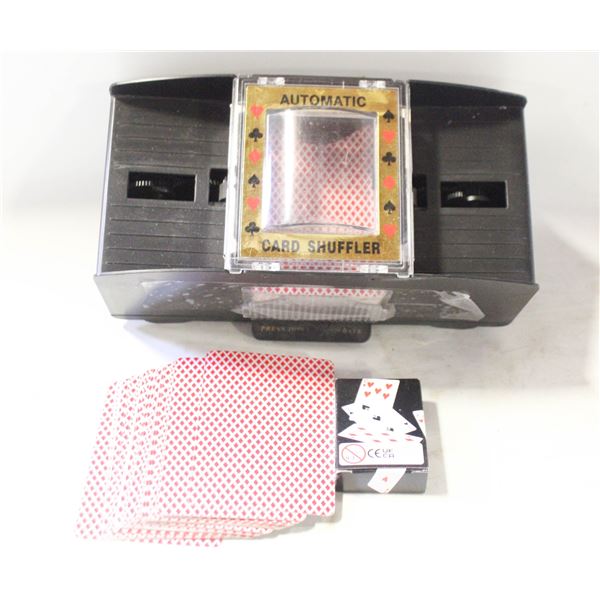 AUTOMATIC CARD SHUFFLER WITH CARDS