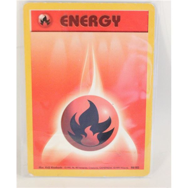1999 FIRE ENERGY 98 POKEMON CARD