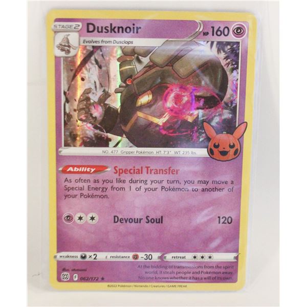 DUSKNOIR HOLO 062 POKEMON CARD