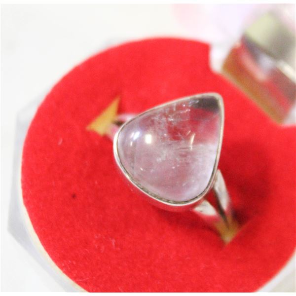 STERLING SILVER SUPER7 GEM RING SIZE 8 NEW