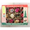Image 1 : BOX OF VINTAGE GLASS CHRISTMAS ORNAMENTS