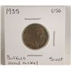 Image 1 : 1935 AMERICAN BUFFALO HEAD NICKEL 5 CENT COIN