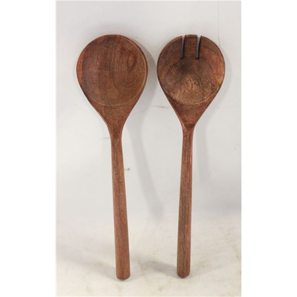 NEW 2PK WOODEN SPOONS