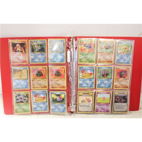 BINDER WITH 54 POKEMON CARDS 1990'S