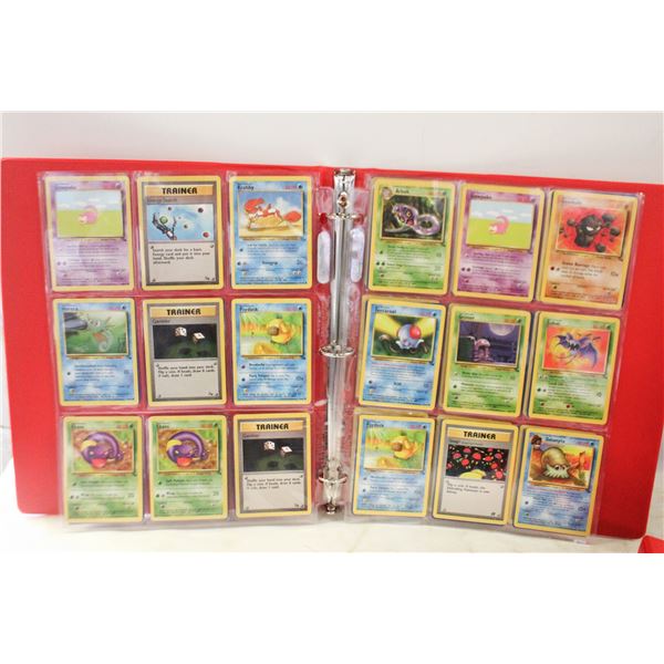 BINDER WITH 54 POKEMON CARDS 1990'S