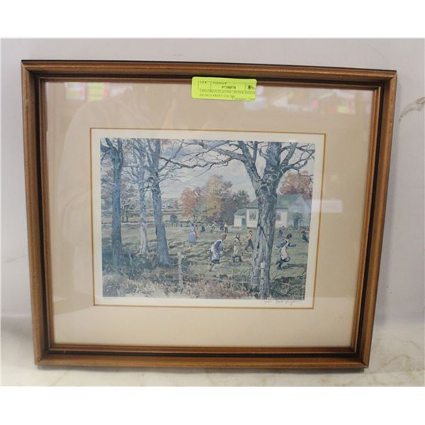 CHILDREN PLAYING PETER SNYDER SIGNED PRINT 226/500