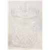 Image 1 : CUT CRYSTAL LIDDED JAM JAR